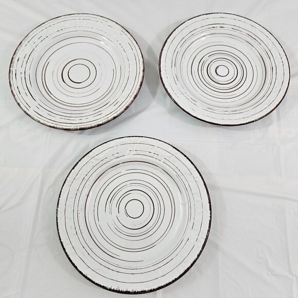 Pfaltzgraff Trellis White 8” Stoneware Salad Luncheon Plates – Set of 3 - Picture 4 of 10